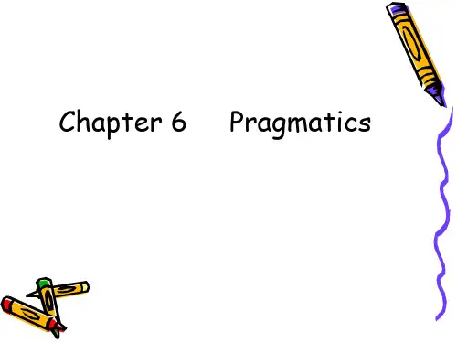 新编语言学教程chapter 6 pragmatics