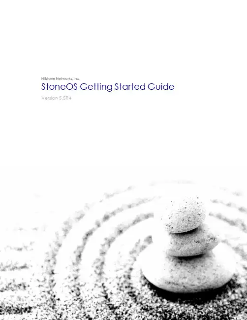 Hillstone Networks,Inc. StoneOS入门指南说明书