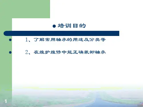 轴承知识培训课件