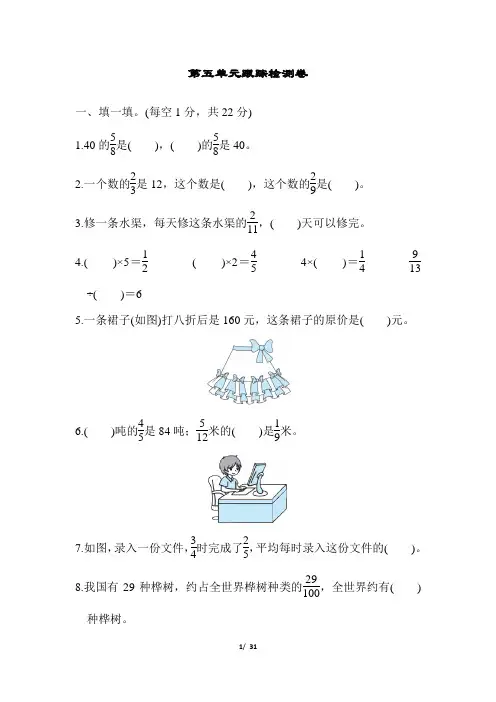 北师大版五年级数学下册第五六单元测试卷
