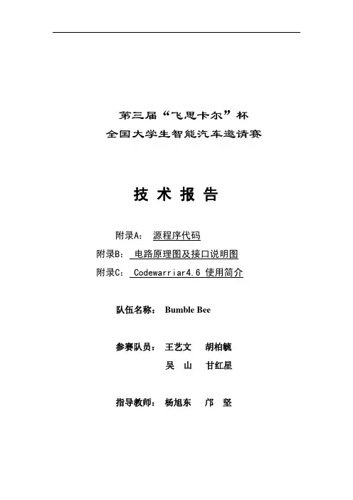 智能小车技术报告_王艺文师