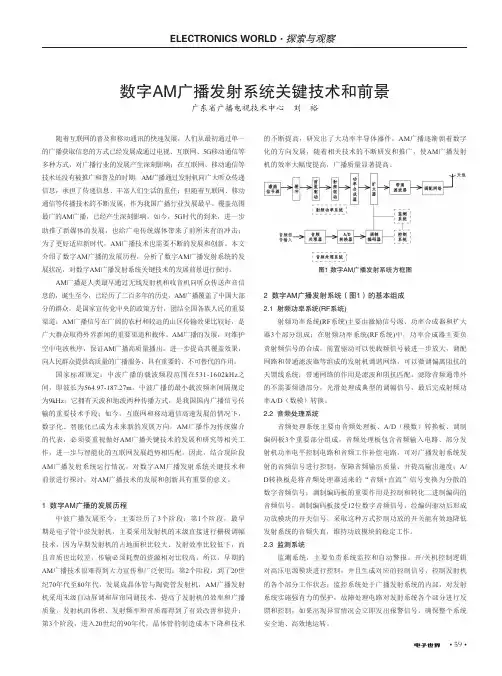 数字AM广播发射系统关键技术和前景