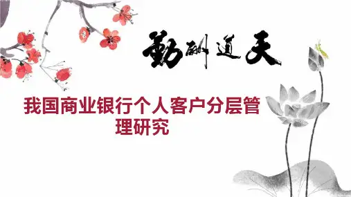 我国商业银行个人客户分层管理研究