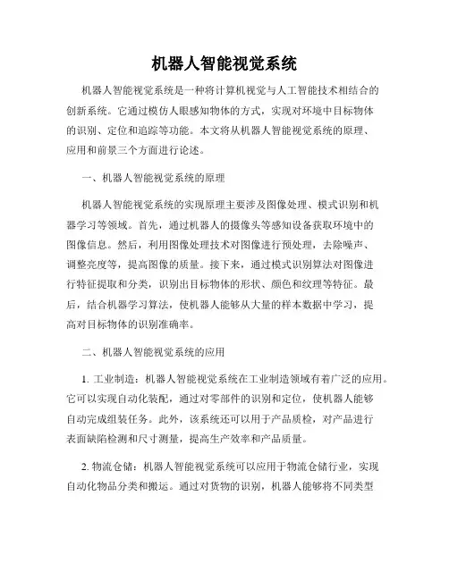 机器人智能视觉系统