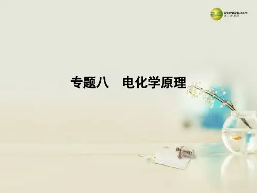 广东省高考化学二轮 上篇 专题8 电化学原理自查课件