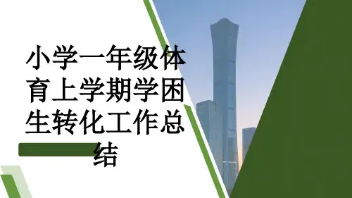 小学一年级体育上学期学困生转化工作总结