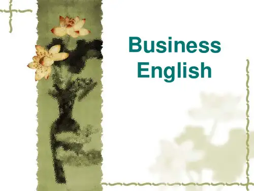 Business English商务英语课件