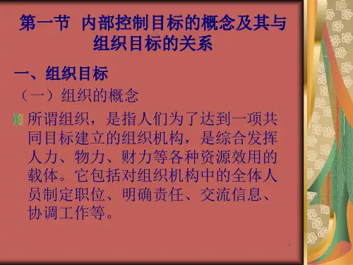 第三章内部控制目标14页PPT