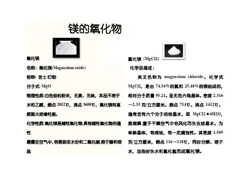 镁的氧化物