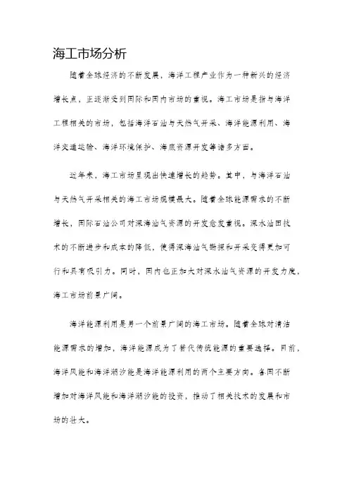 海工市场分析