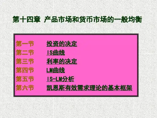 宏观经济学 第四章