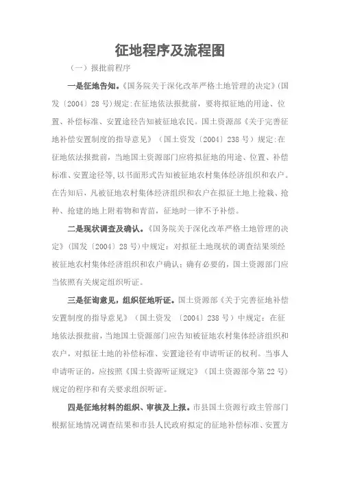 征地程序及流程图