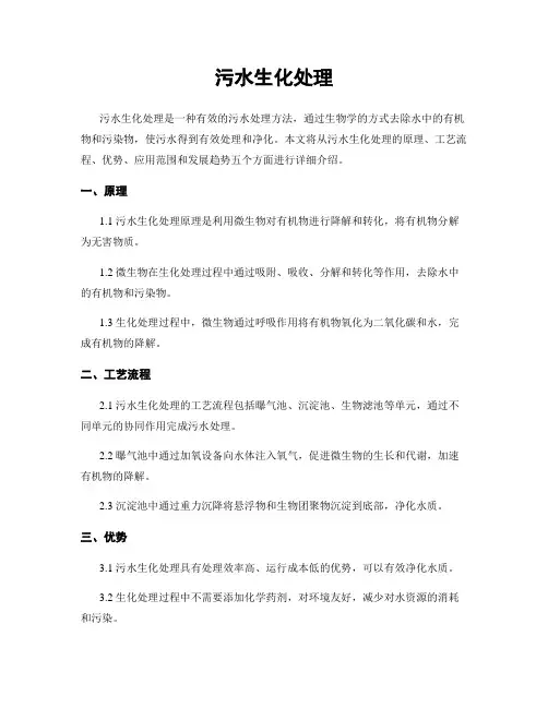 污水生化处理
