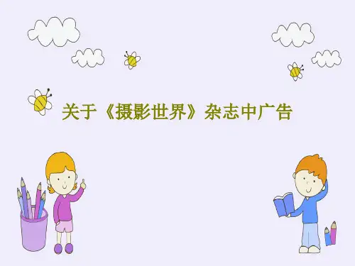 关于《摄影世界》杂志中广告PPT33页