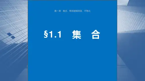 2024年高考数学一轮复习(新高考版) 第1章《集合》