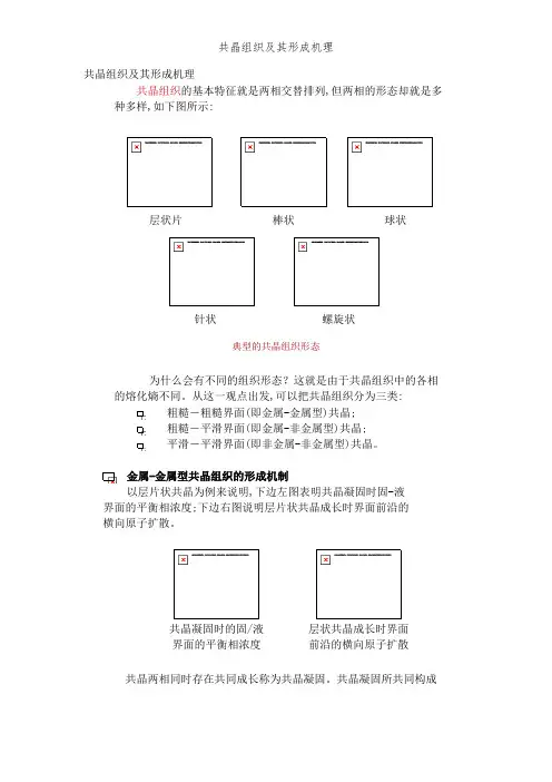 共晶组织及其形成机理
