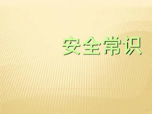 安全常识ppt课件