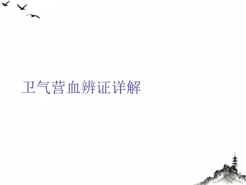 卫气营血辨证详解课件PPT