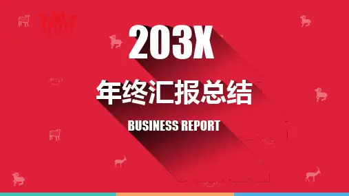 年终汇报总结PPT模板