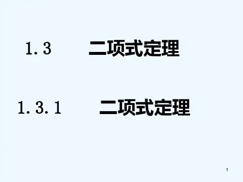 二项式定理-PPT课件