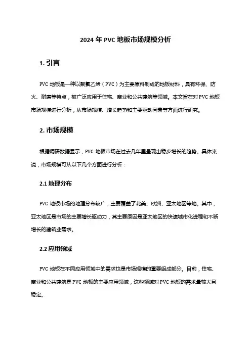 2024年PVC地板市场规模分析