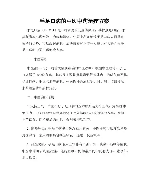 手足口病的中医中药治疗方案