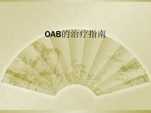 OAB的治疗指南