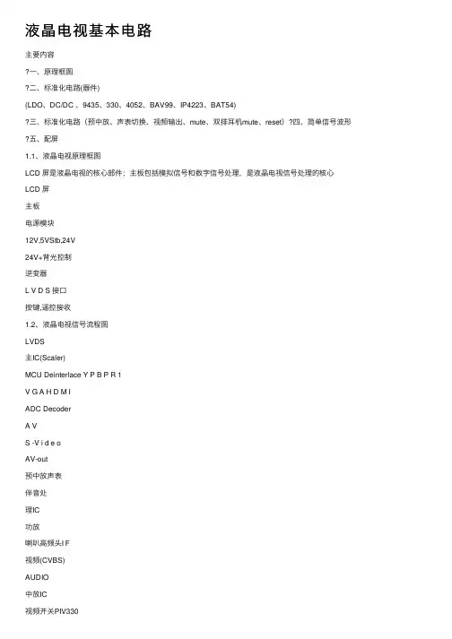 液晶电视基本电路