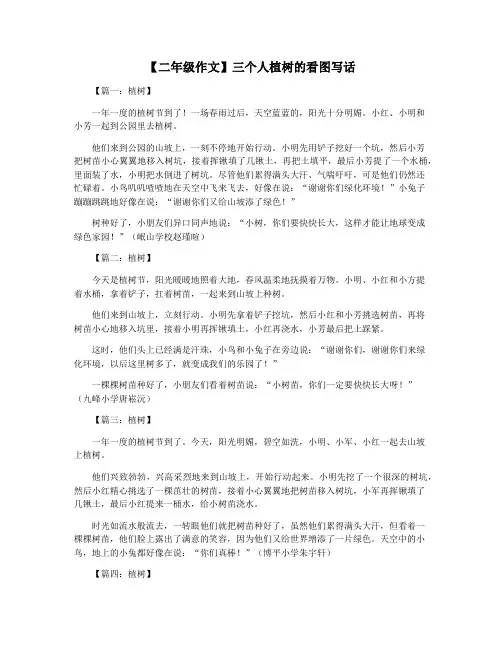 【二年级作文】三个人植树的看图写话