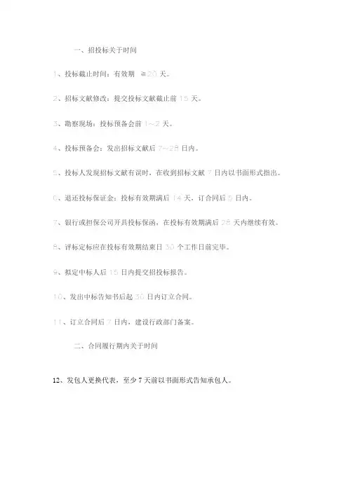 经典建筑重点工程64个时间节点
