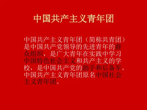 第一期团校培训结业考试参考材料
