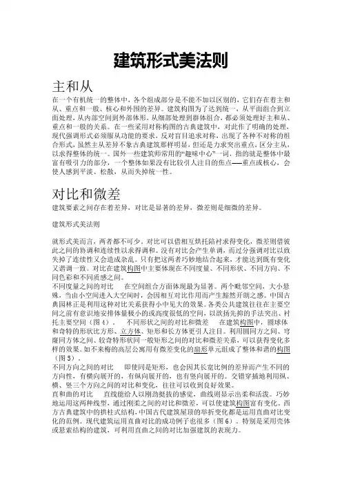 建筑形式美法则