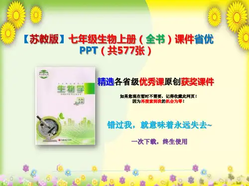 【苏教版】七年级生物上册(全书)课件省优PPT(共577张)