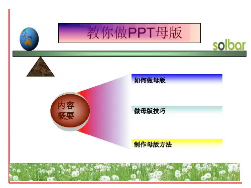 PPT母版制作教程