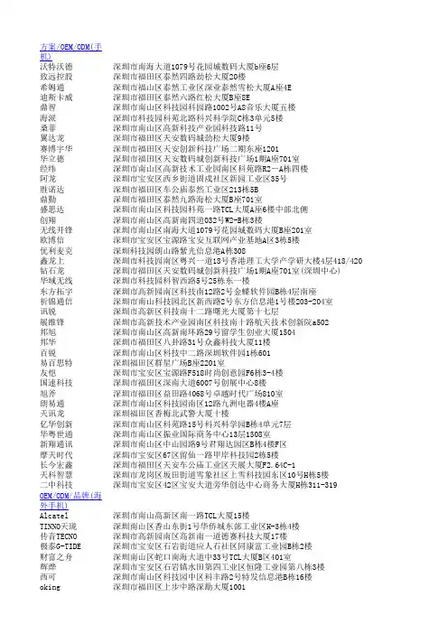 电子公司地址