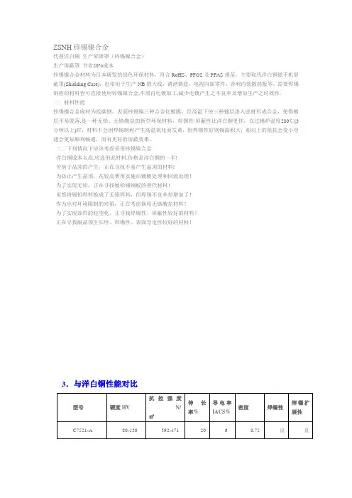 ZSNH锌锡镍合金