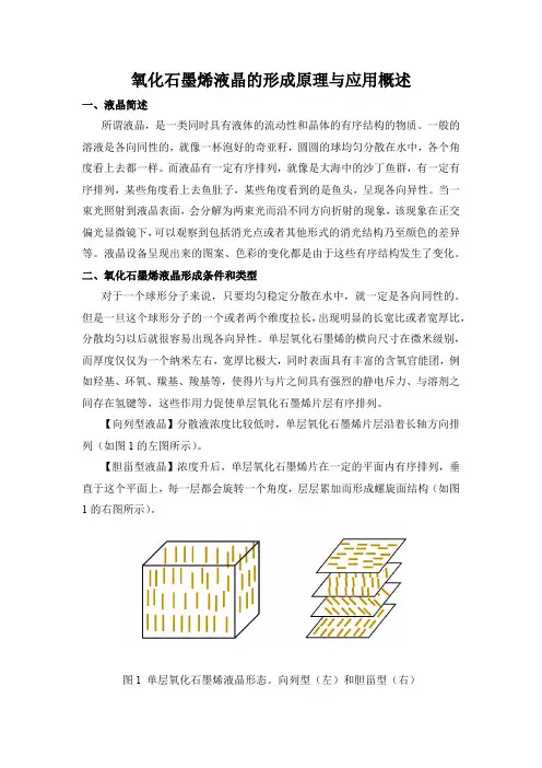 氧化石墨烯液晶的原理与应用概述
