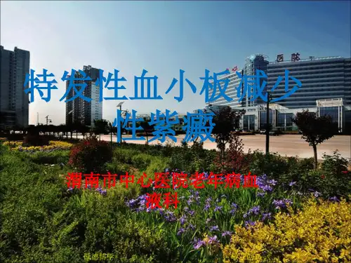 特发性血小板减少性紫癜