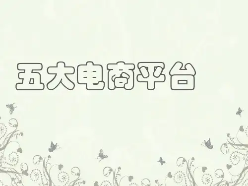 五大电商平台分析 