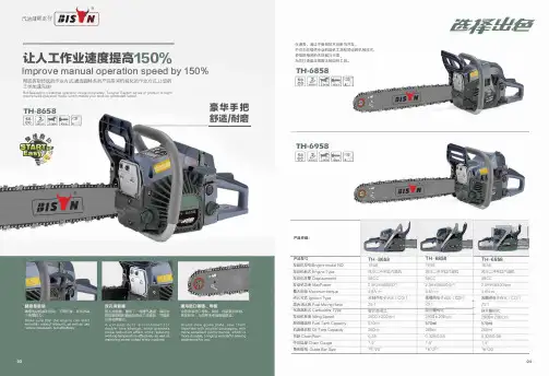 汽油链锯系列 TH-8658 产品说明书
