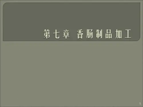 香肠制品加工ppt课件