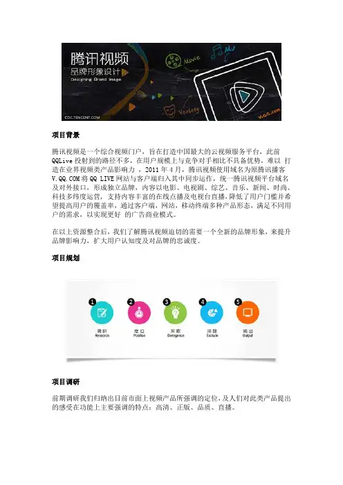 腾讯视频品牌形象设计