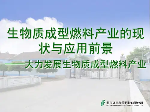 生物质成型燃料产业发展的现状与应用前景