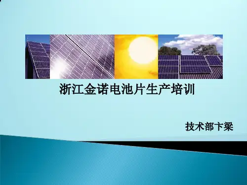电池片生产工艺(内部培训资料)