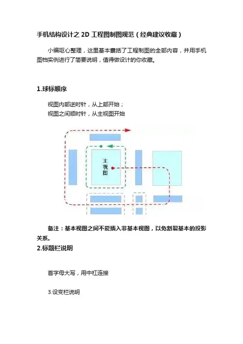 手机结构设计之2D工程图制图规范（经典建议收藏）