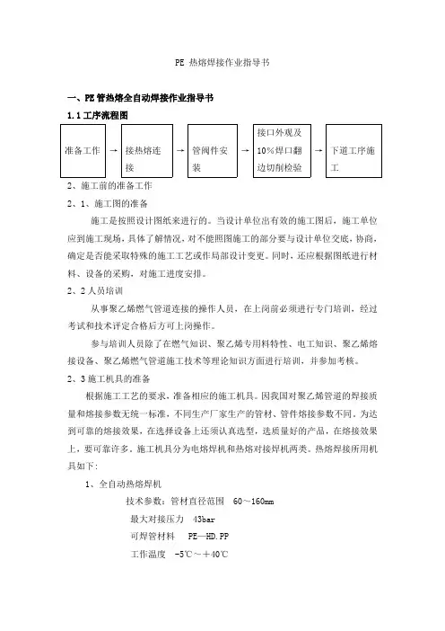 PE-热熔焊接作业操作规程