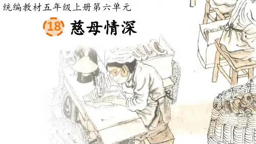 18 慈母情深  课件(共40张PPT).ppt