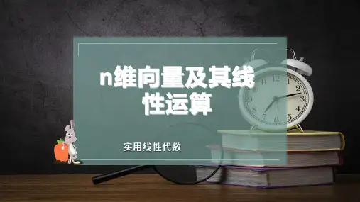 n维向量及其线性运算