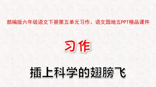部编版六年级语文下册第五单元习作、语文园地五PPT精品课件