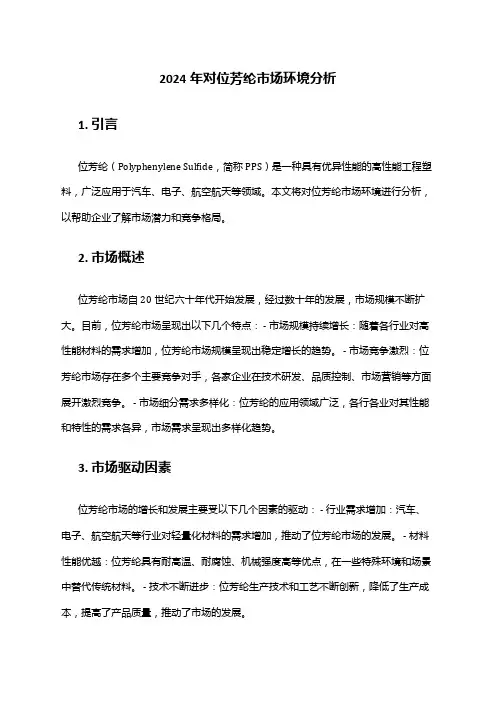 2024年对位芳纶市场环境分析